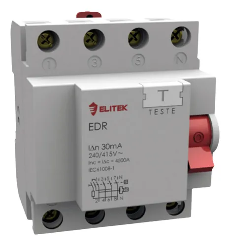 comprar Idr Tetrapolar 4p 63a 30ma Elitek (interruptor Diferencial)