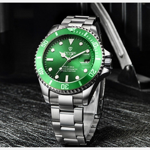 Reloj Mecánico Automático Tevise Calendar Para Hombre
