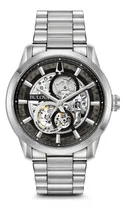 Comprar Reloj Bulova Sutton Skeleton Automático 96a208 Original Color de la correa Plateado Color del bisel Plateado