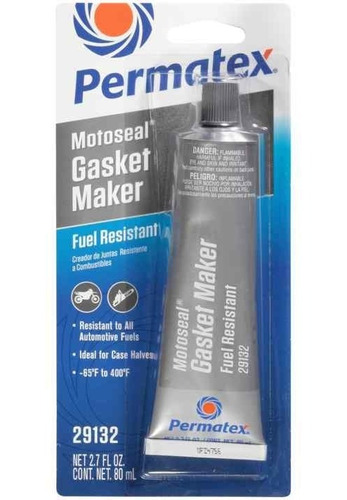  Silicon Permatex Motoseal Resistente A Gasolina 2.7oz 80ml