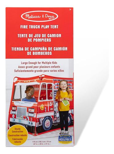 Melissa & Doug Tienda De Campaña De Camión De Bomberos