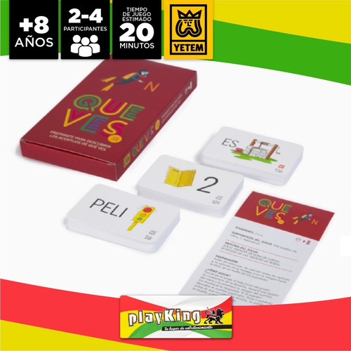 Imagen 5 de 10 de Que Ves Junior Juego Mesa Acertijos Niños Yetem Playking