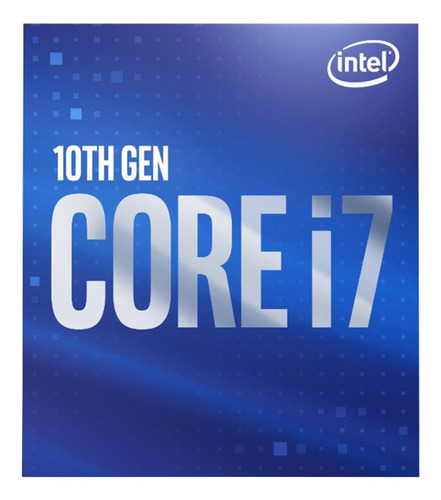 Imagen 1 de 4 de Procesador Intel Core i7-10700 BX8070110700 de 8 núcleos y  4.8GHz de frecuencia con gráfica integrada