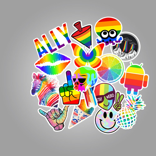 Adesivos De Arco-íris Lgbt Para Adesivos De Laptop
