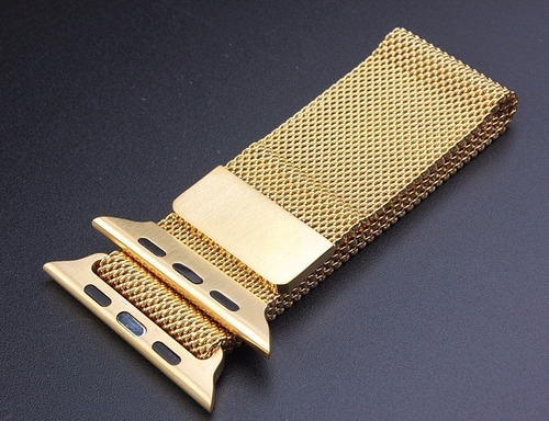 Extensible Para Apple Watch En Chapa De Oro 24k Milanesa