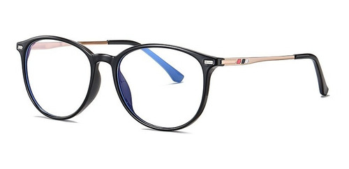 Lentes Para Computadora Hombre Mujer Fltro De Luz Azul Pc Uv Color Negro
