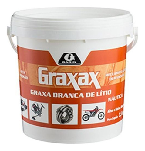 Graxa Litio Branca Garin 150â°3,5kg  Lglb-3.5