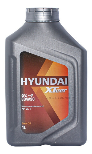 Aceite Hyundai Xteer 80w-90 Gl-4 Bidon 1 Litro