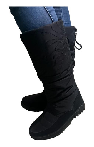 Bota Negra Impermeable Interior Chiporro