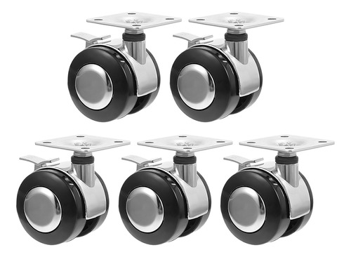 Silla De Oficina Retro Chair Casters, 5 Unidades