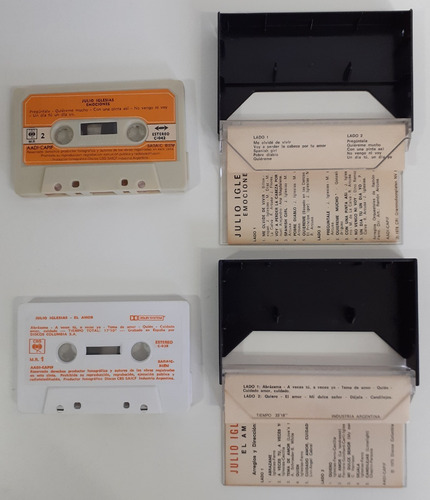 Lote De 4 Cassettes Luis Miguel - Julio Iglesias (Usado)