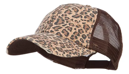 comprar Gorra De Camionero De Malla Con Estampado De Leopardo Y Lien