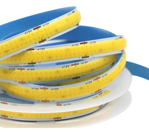 5 Fitas 624 Leds/m Cob Dupla Alta Potência 12v 5m Ip20 3000k
