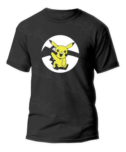 Polera Estampada Diseño Pokebola Pika 