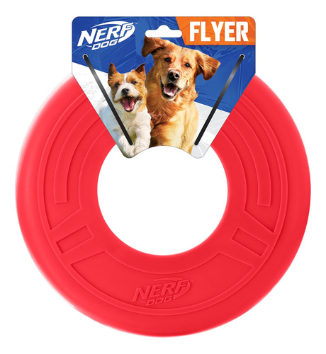 Nerf Dog Atomic Flyer Juguete Para Perros, Disco Volador, Du