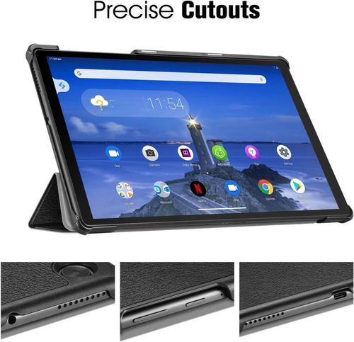 Carcasa Smart + Lámina Para Lenovo Tab M10 Plus 3 Gen 10,6