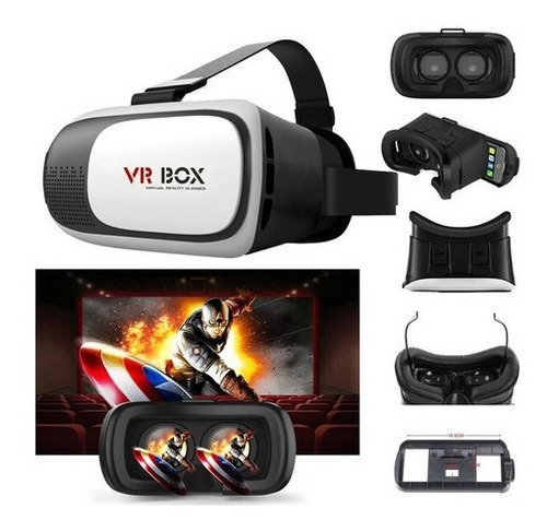 Lentes Realidad Virtual Vr Box Telefono 360 Pc Gamer Juegos