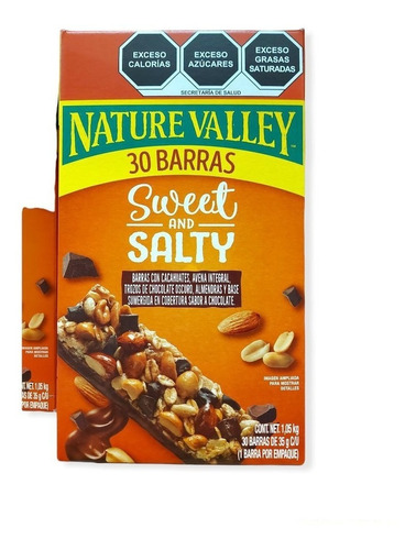 Barra De Granola Nature Valley 1kg 24pzs Sweet & Salty