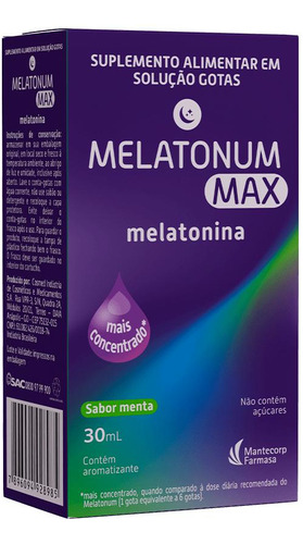 Melatonum Max Sem Sabor
