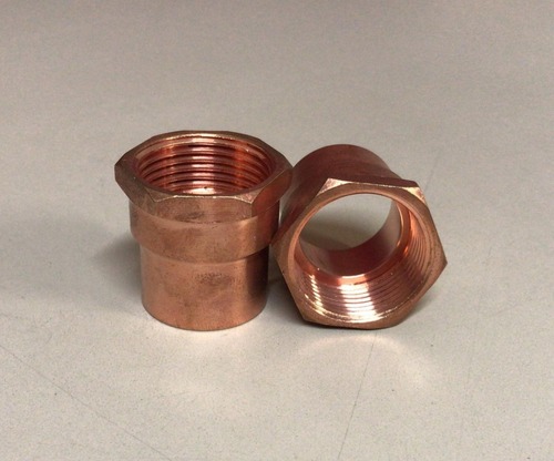 Conector Rosca Cobre 3/4 Color Cobre Rosa