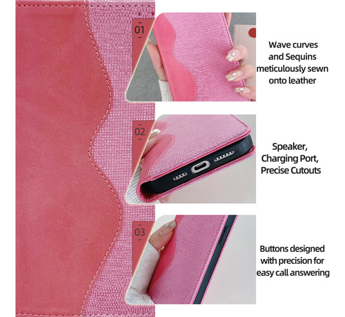 Funda Tipo Cartera Para La Serie Zte, Funda Tipo Libro De Piel Sintética Con Tapa Para Tarjetas Y Funda Delgada Con Función Atril