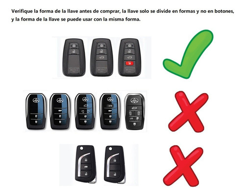 Ys Apply To Capa De Chave Cromada Premium Para Toyota Rav4