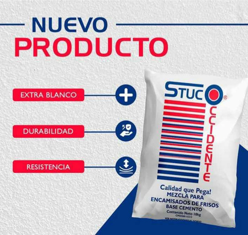 Stuco Occidente Blanco De 10kg