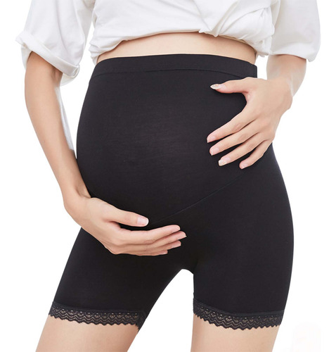 Pantalones Cortos De Encaje Para Mujeres Embarazadas Con Lev