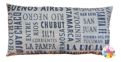 Imagen 7 de 9 de Pack 5 Almohadones Vintage Frase Cartel Palabra Bar Restó