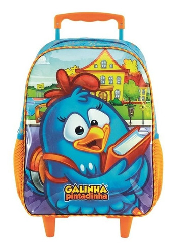 Mochila Infantil Galinha Pintadinha Rodinha 8901 Xeryus