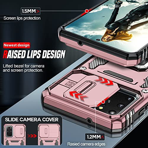 Funda Para Galaxy S20 Plus Rosa Dorado Plastico