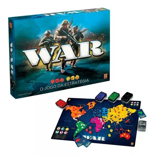 Jogo War - O Jogo Da Estratégia - Jogo De Tabuleiro War