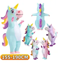Comprar Disfraz Inflable De Unicornio Para Adultos, Divertido Disfraz De Halloween Para Hombre Y Mujer, Suministros De Cosplay De Halloween Botarga