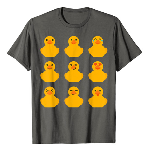 Camiseta De Goma Ducky | Camiseta Cool Duck Bath Toy, Gris,