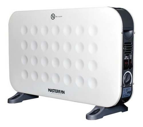 Imagen 2 de 2 de Calefactor eléctrico Masterfan Helios blanco 127V