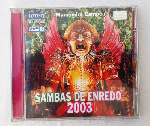 Cd Original De Samba De Enredo. Música Brasilera. Año 2003.