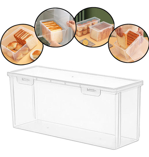 C-f Cajas De Pan Contenedor De Pan Vegetal Caja 30x10,5x13cm