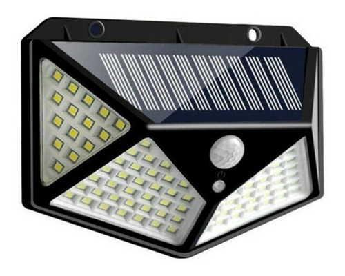 Lampara Exterior Farol Solar Foco 100 Led Sensor Movimiento