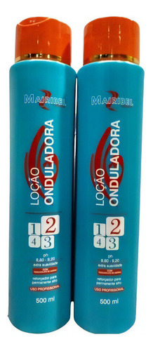 Mairibel - 2 Loção Onduladora P/ Permanente Afro 500ml Cada Cor De Cabelo