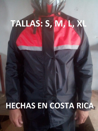 Capa Negra Impermeable Kamelia Moto Scooter Cuadra Hechas Cr