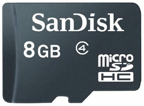 Memoria Micro Sd Hc 8gb Sandisk Clase 4 + Adaptador Sd