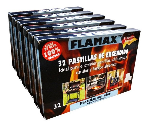Imagen 1 de 5 de Pack 6 Pastillas De Encendido 32 U S/olor Flamax