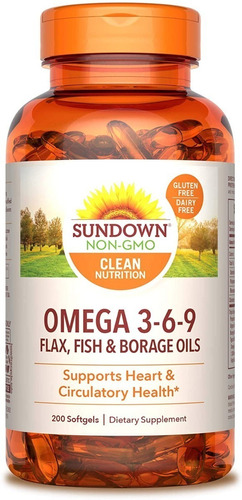 Triple Omega 3-6-9 Corazon Y Circulacion Natural 200 Capsula