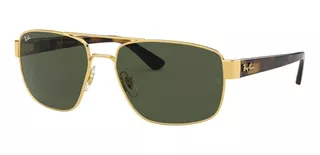 Lentes De Sol Ray Ban Rb3663 Dorado Brazos Animal Print