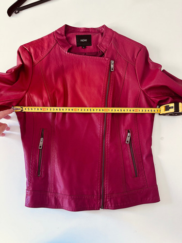 Campera De Eco Cuero Prune De Mujer. Talle L (Usado)