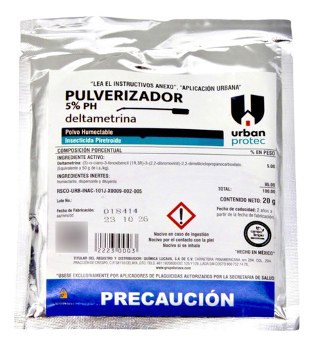 Pulverizador 5% Ph Deltametrina Polvo Humectable Insecticida