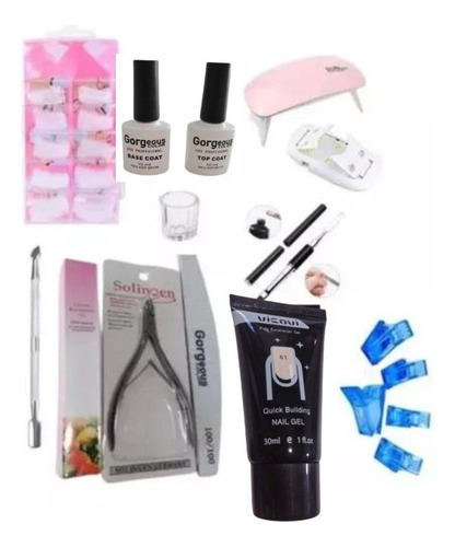 Kit Para Uñas Polygel  16 Pzas  Mym Ventas Online