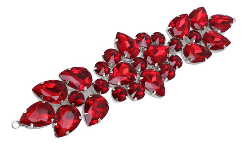 Correa Corta Roja Con Diamantes De Imitación, Decoración De
