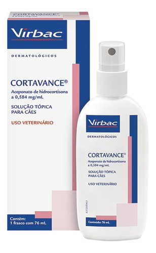 Anti-inflamatório Virbac Cortavance Spray Para Cães 76 Ml