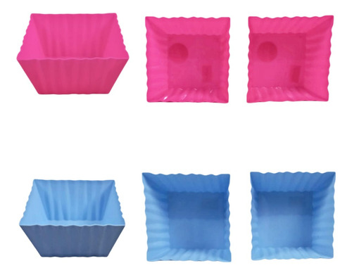 Base Para Fiesta / Centro De Mesa Cuadrada Plástico (1 Pza)